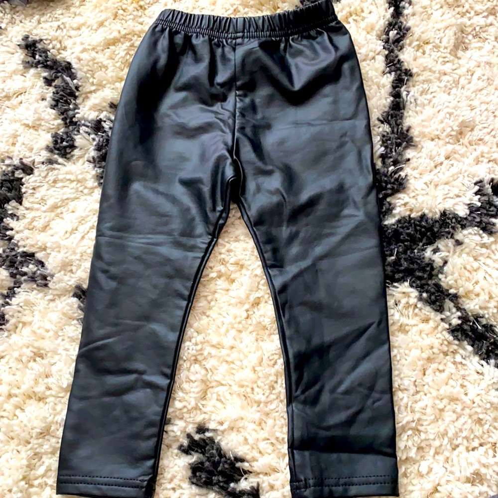Toddler faux leather leggings